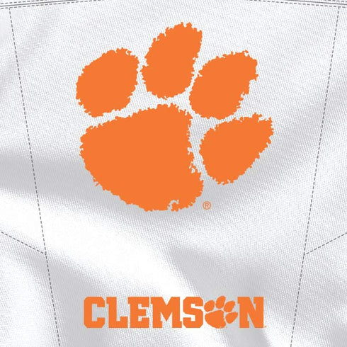 Clemson University White Jersey Galaxy S24 FE Clear Case